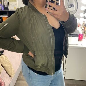 Green Bomber Jacket